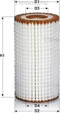 Масляный фильтр  Tecneco Filters для Audi S4 V (B9) 2019-2026. Артикул OL2206E