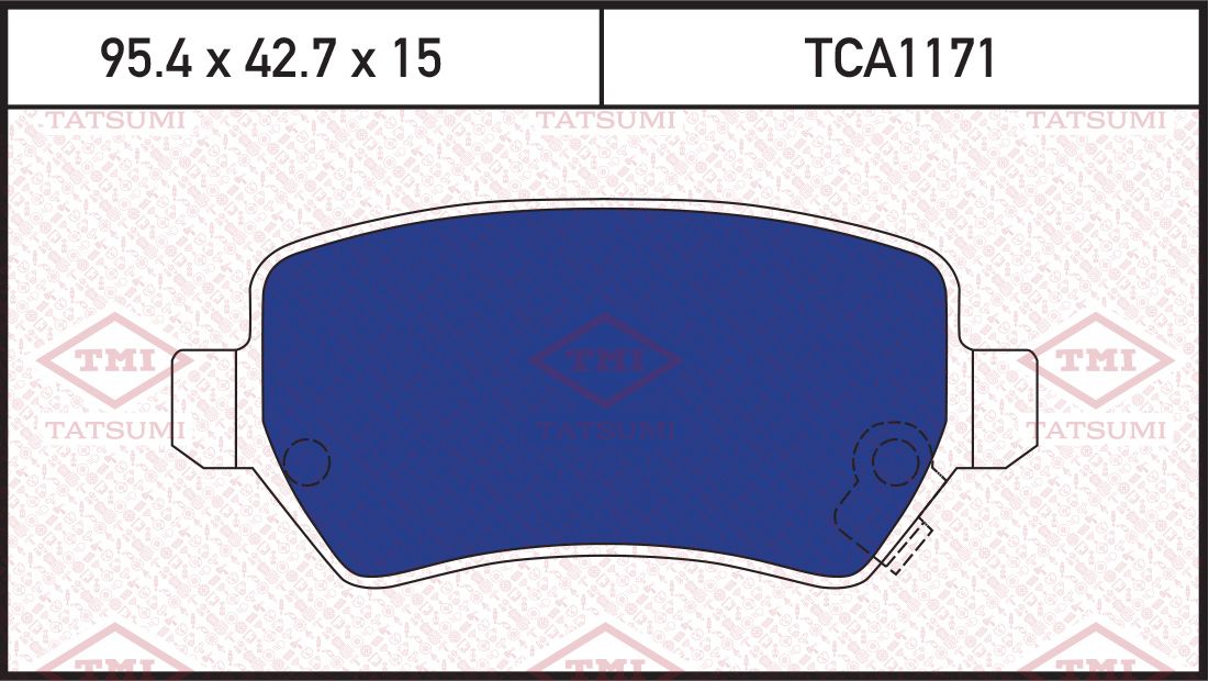 Колодки тормозные OPEL ASTRA H 04- задн. (Tatsumi). Артикул TCA1171