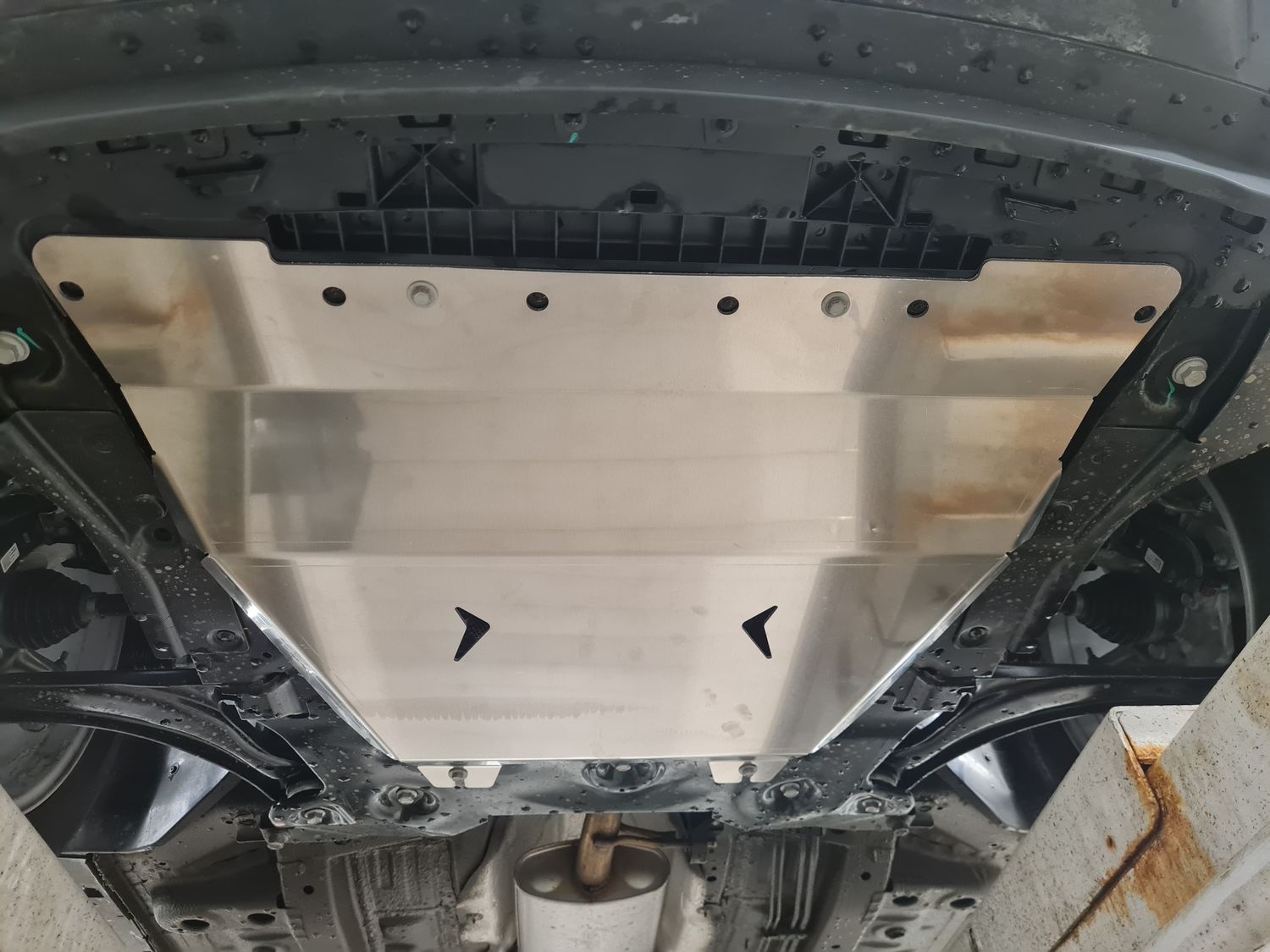 Защита алюминиевая АВС-Дизайн для картера и КПП Chevrolet TrailBlazer III 2020-2026. Артикул 04.42ABC