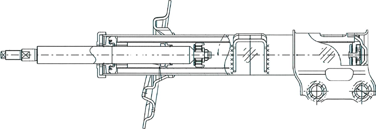 Амортизатор CTR передний левый для Kia Sportage III 2010-2016. Артикул GY1040G