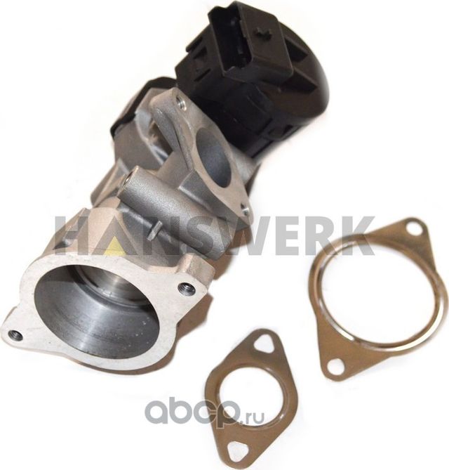 Клапан EGR рециркуляции ОГ FIAT/PSA 2.0JTD/HDI (DW10BTED4)/FORD 2.0TDCI/VOLVO D4 (Hanswerk). Артикул HW610140