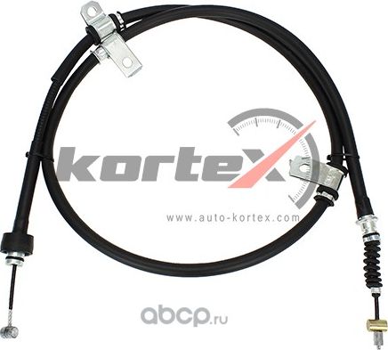 Трос ручного тормоза L (Kortex). Артикул KBC070