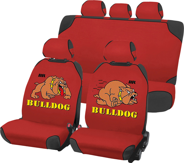 Накидки универсальные Hadar Rosen Cartoon Bulldog Plus на сидения авто, цвет Красный. Артикул 22017