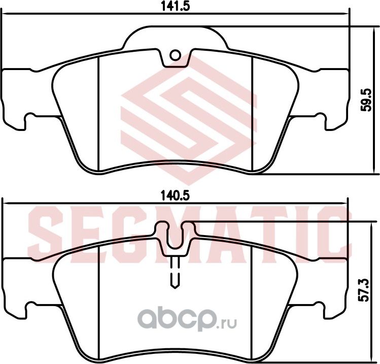 Колодка торм диск зад (Segmatic). Артикул SGBP2702