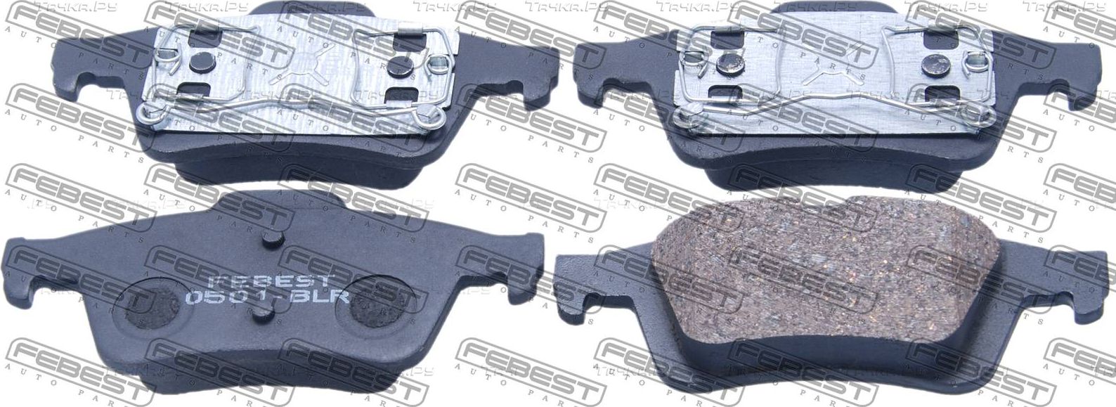 Тормозные колодки Febest задние для Cadillac BLS 2006-2009. Артикул 0501-BLR