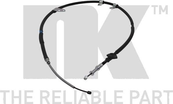 Трос ручника (тросик ручного тормоза) NK левый для Subaru Forester I 1998-2002. Артикул 904411