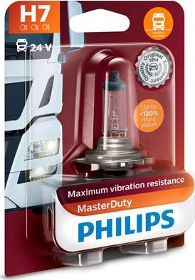 H7 24V- 70W (PX26d) (вибростойкая) MasterDuty (блистер 1шт.) Philips MasterDuty. Артикул 13972MDB1