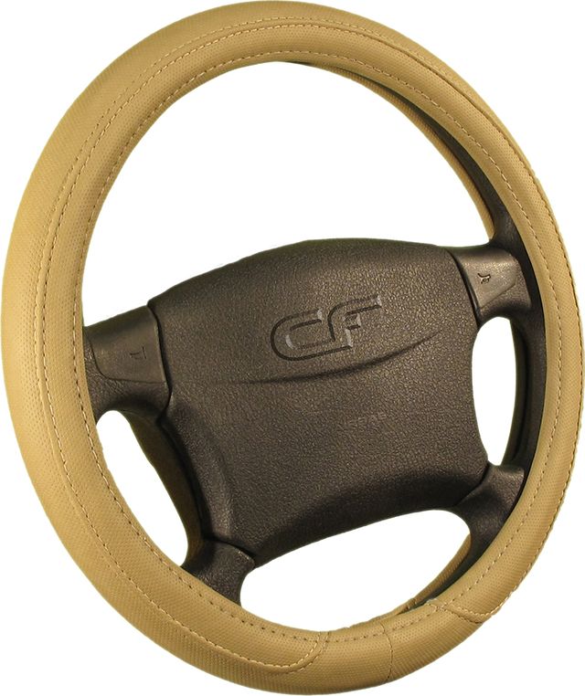 Оплётка на руль CarFashion Palace (размер M, искусственная кожа, цвет БЕЖЕВЫЙ). Артикул 31081