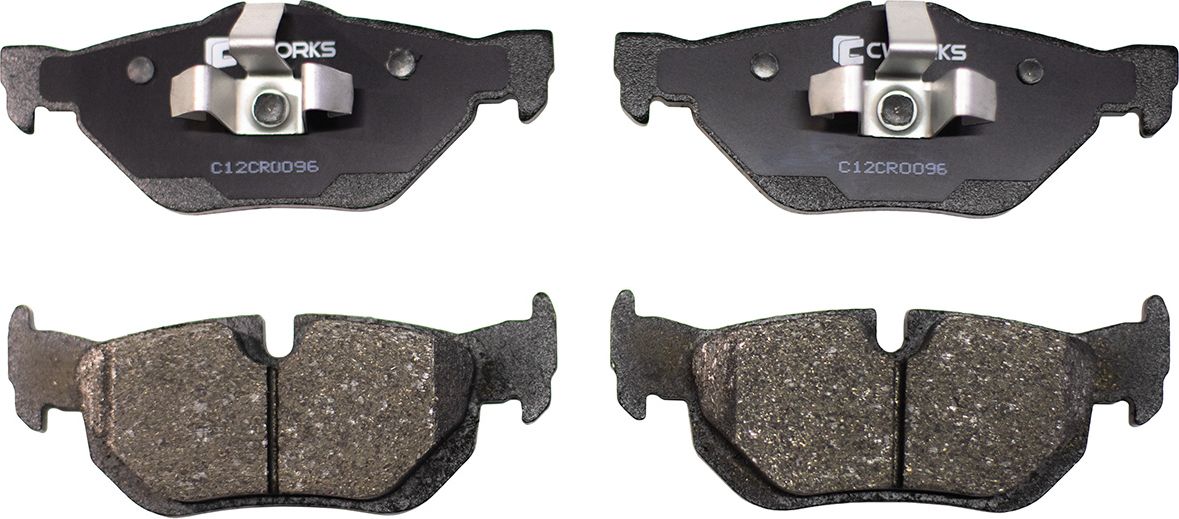 Колодки тормозные задние (Low Metallic) (Cworks). Артикул C12CR0096