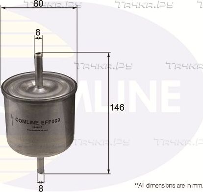 Топливный фильтр Comline для Ford Transit Torneo V 1994-2000. Артикул EFF009