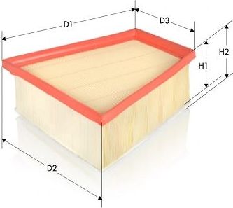 Воздушный фильтр  Tecneco Filters. Артикул AR10654PMS