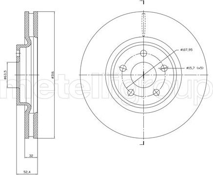 Тормозной диск Trusting. Артикул DF1830