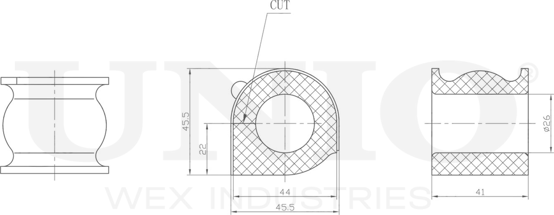 Втулка стабилизатора (Unio). Артикул RMP-10244