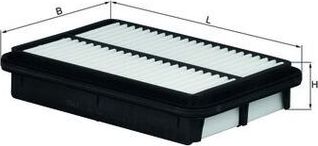Воздушный фильтр Mahle-Knecht. Артикул LX 1041