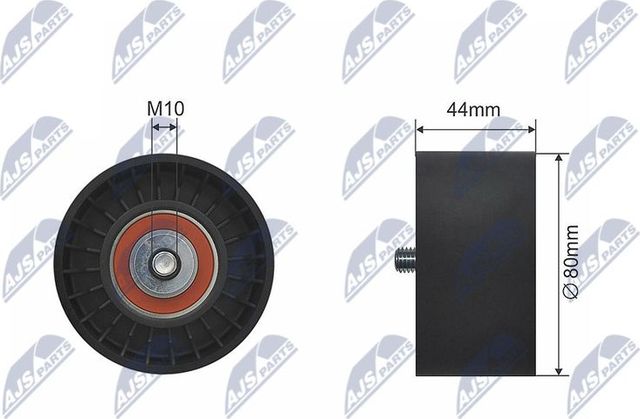 Натяжной ролик (натяжитель) приводного поликлинового ремня NTY. Артикул RNK-ME-017