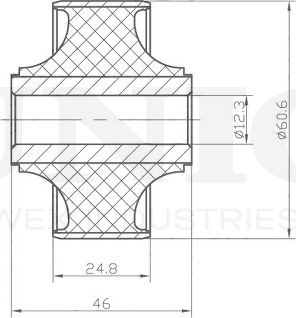 Сайлентблок рычага подвески (Unio). Артикул RMP-20038