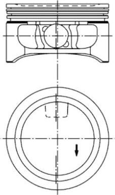 Поршневая група Kolbenschmidt для Opel Vectra C 2002-2008. Артикул 94912610