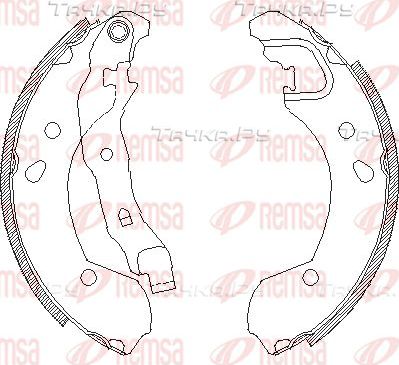 Тормозные колодки Remsa. Артикул 4168.00