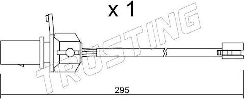 Датчик износа тормозных колодок  Trusting. Артикул SU.331