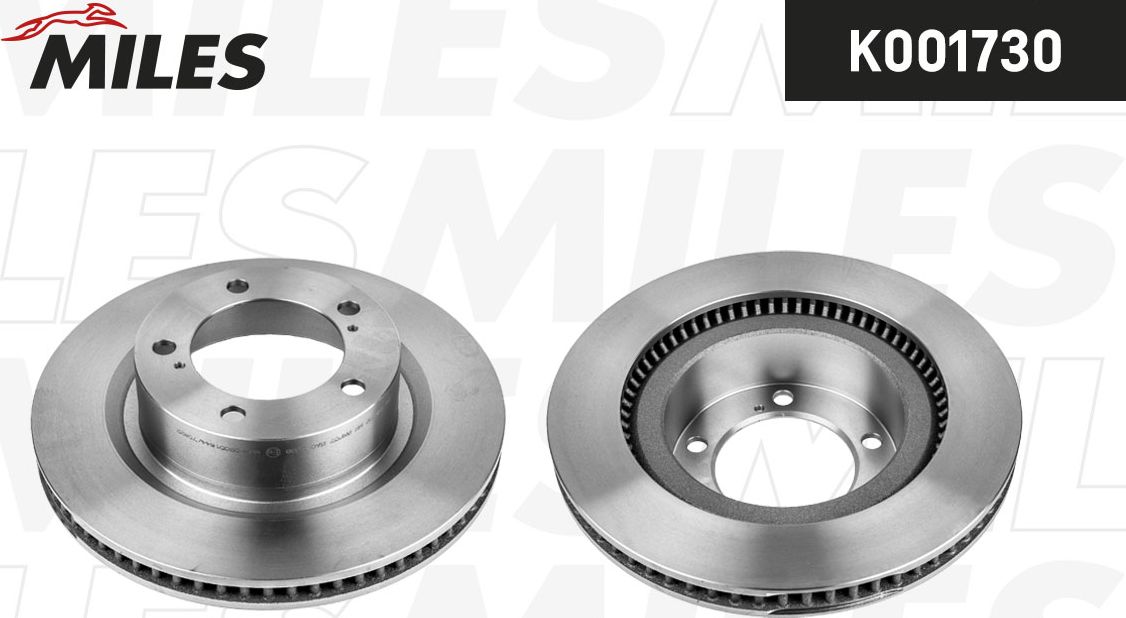 Тормозной диск Miles передний для Toyota Sequoia II 2007-2026. Артикул K001730