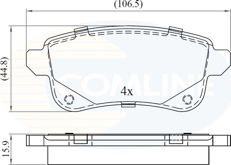 Тормозные колодки Comline Comline. Артикул CBP06124