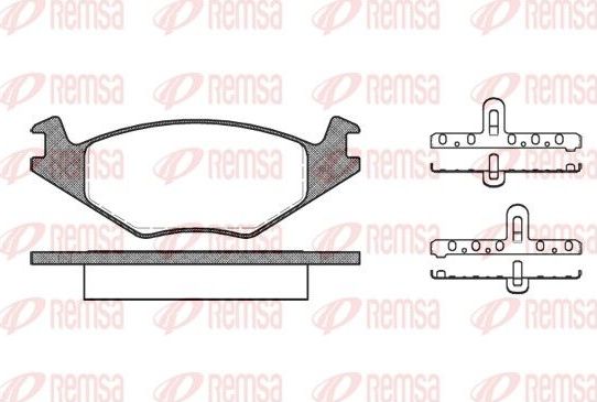Тормозные колодки Remsa. Артикул 0171.20