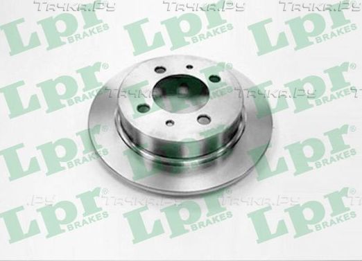 Тормозной диск LPR задний для Nissan Sunny N14 1990-1995. Артикул N2781P