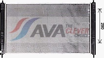 Радиатор охлаждения двигателя AVA. Артикул MT2276