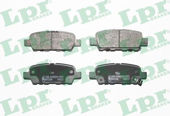 Тормозные колодки LPR. Артикул 05P1862