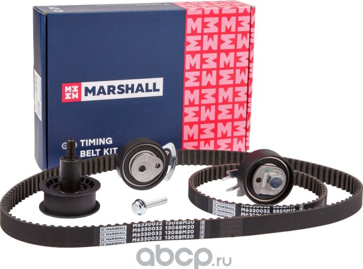 Комплект ГРМ Seat Altea 06-, Ibiza 08- Skoda Fabia II 07-, Octavia II 04- VW G (Marshall) Marshall. Артикул M6330032