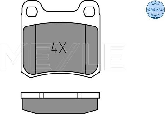 Тормозные колодки Meyle Original. Артикул 025 206 8713