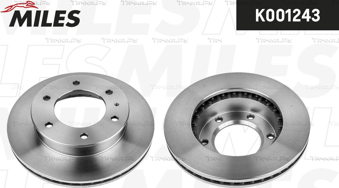 Тормозной диск Miles передний для Mazda BT-50 I 2006-2015. Артикул K001243