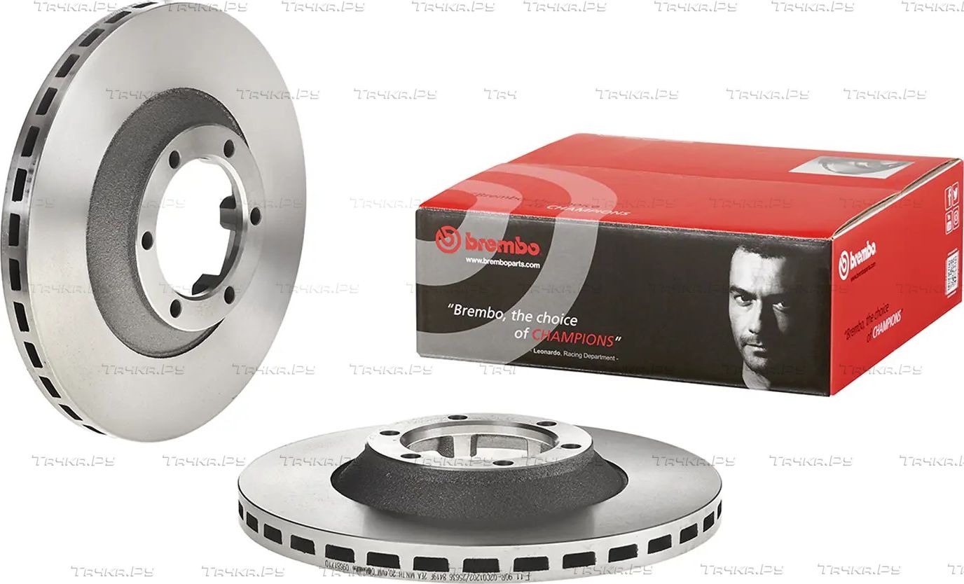 Тормозной диск Brembo передний для Mitsubishi L200 II 1986-1996. Артикул 09.6817.10