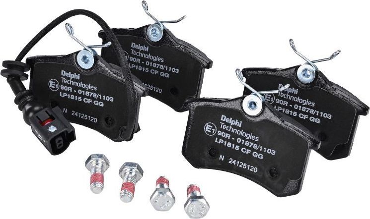 Тормозные колодки Delphi (Low-Metallic) задние для Volkswagen Golf VI 2008-2013. Артикул LP1815