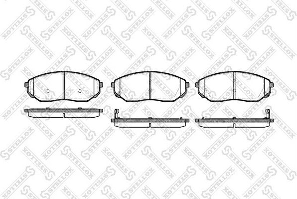 Тормозные колодки Stellox. Артикул 1052 002B-SX