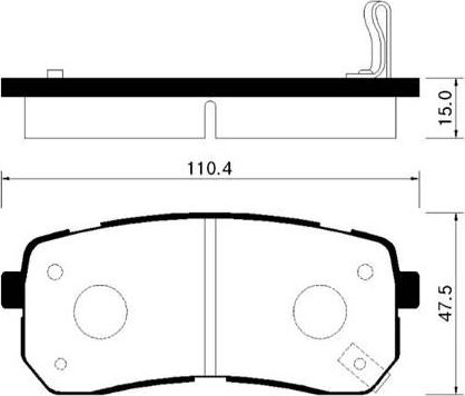Тормозные колодки HSB. Артикул HP1037