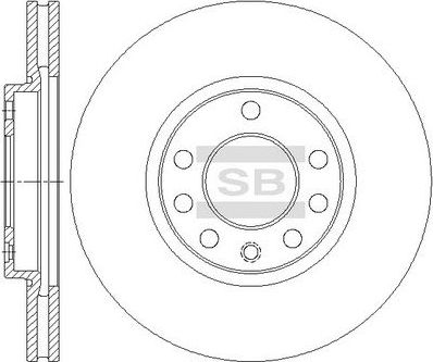 Тормозной диск Sangsin Hi-Q. Артикул SD5110