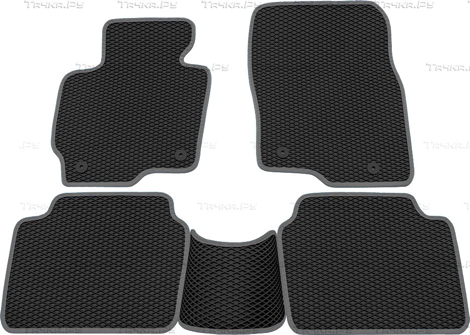 Коврики Rezkon EVA для салона Mazda CX-5 I 2012-2017 Серый кант. Артикул 9023020102