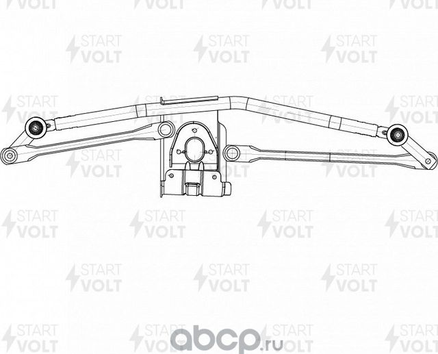 Трапеция стеклоочистителя (дворника) StartVOLT передний для Mercedes-Benz Sprinter Classic (909) 2013-2026. Артикул VWA 1583