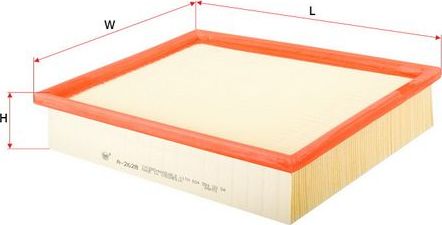 Воздушный фильтр Sakura. Артикул A-2628