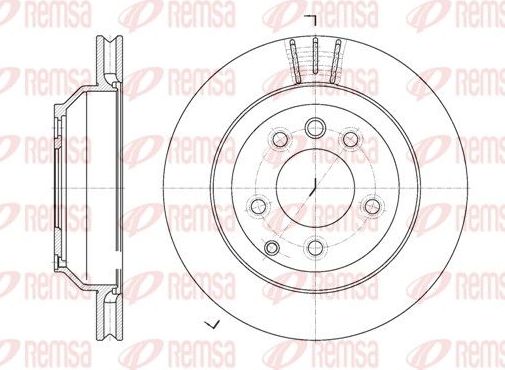 Тормозной диск Remsa. Артикул 6971.10