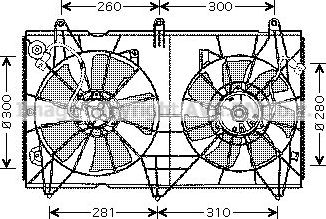 Вентилятор радиатора двигателя AVA. Артикул HD7516