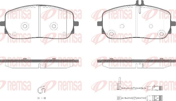 Тормозные колодки Remsa. Артикул 1826.02