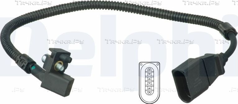 Датчик положения коленвала Delphi для Volkswagen Bora 2000-2005. Артикул SS11172