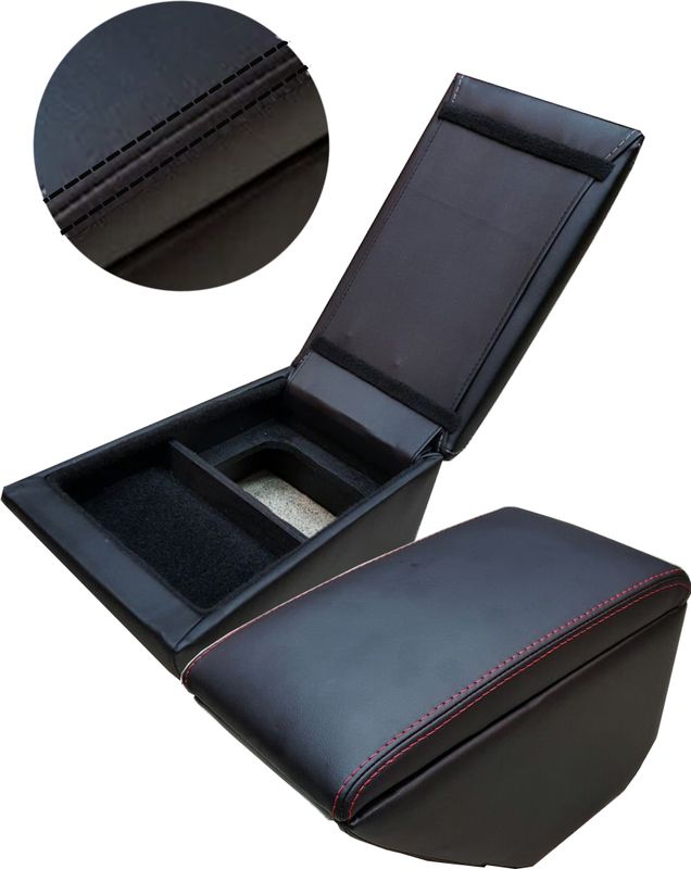 Подлокотник CarFashion для Skoda Octavia A7 2013-2020, цвет Черный/Черный/Черный. Артикул 41231