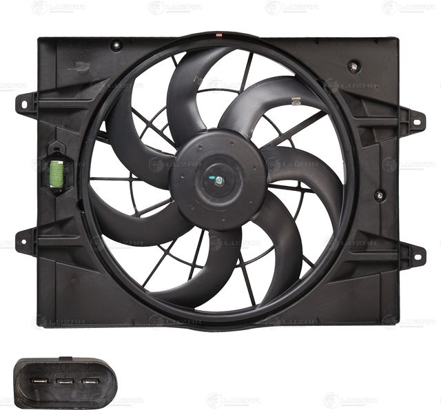 Вентилятор радиатора двигателя Luzar для Chery Tiggo 7 I 2016-2026. Артикул LFK 3017