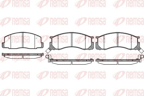 Тормозные колодки Remsa. Артикул 0306.22