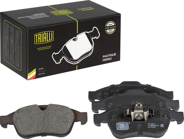 Тормозные колодки Trialli передние для Renault Megane IV 2010-2026. Артикул PF 0902
