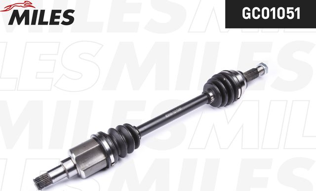 Полуось (привод в сборе, приводной вал) Miles передняя левая для Ford Fiesta VI 2009-2019. Артикул GC01051