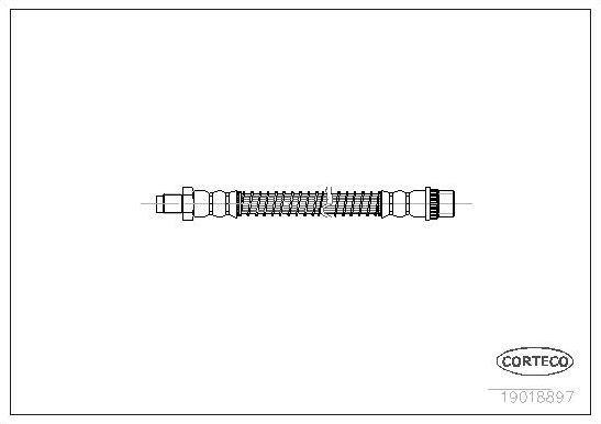 Тормозной шланг Corteco. Артикул 19018897